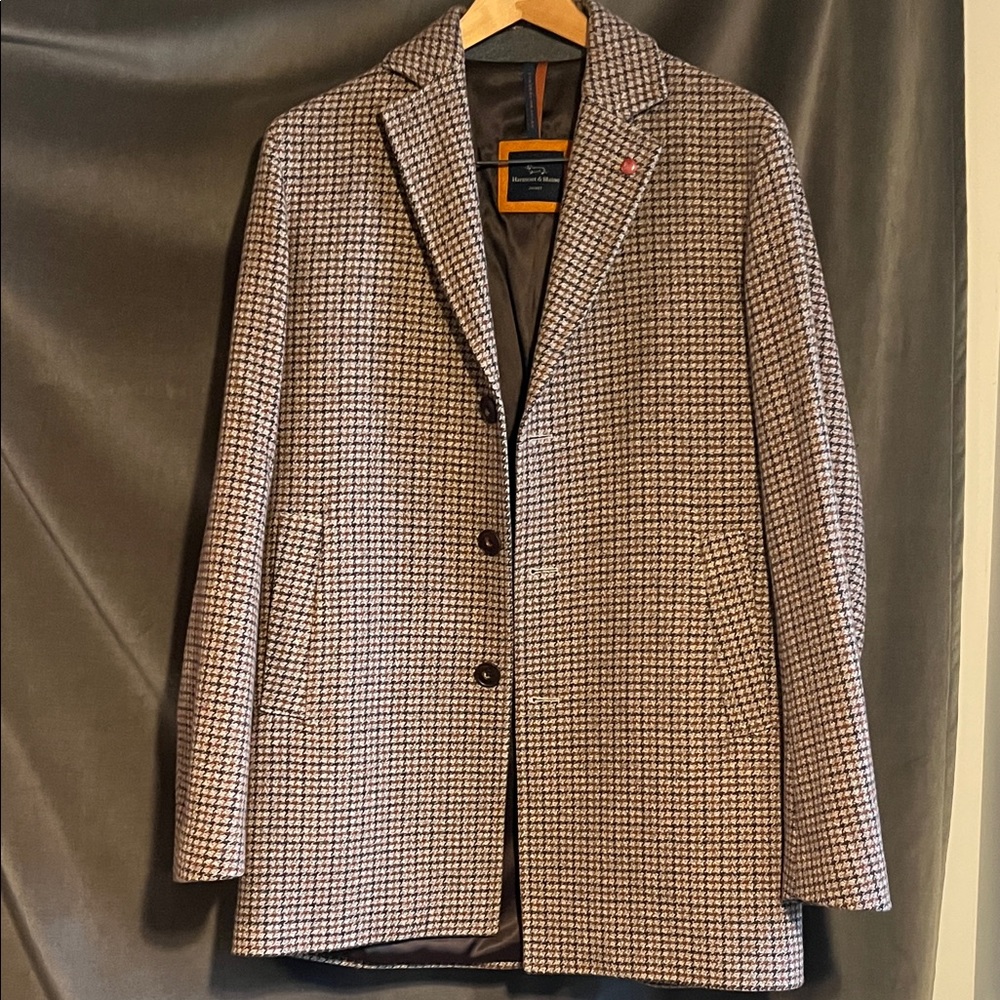 Harmont & Blaine Brown Checkered Jacket